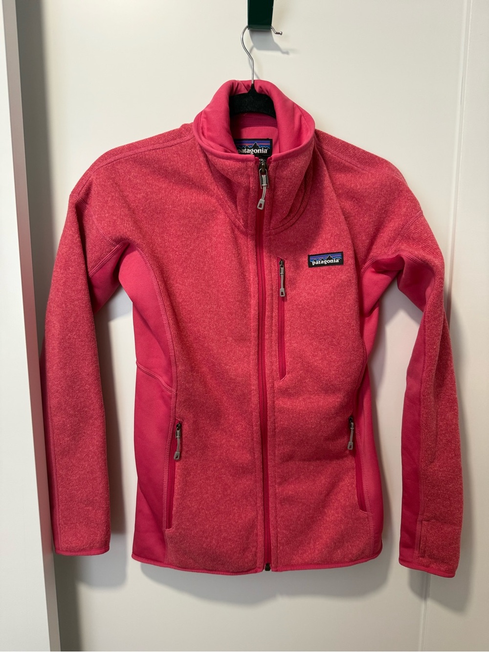 Patagonia Women's Bright Coral Zip Fleece Jacket